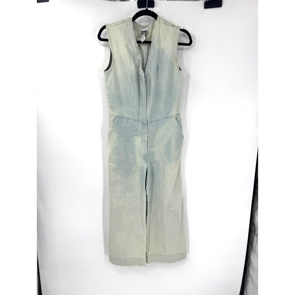 Prairie Underground Finen Again Denim Jumpsuit‎ Sleeveless Wide Leg Blue XS